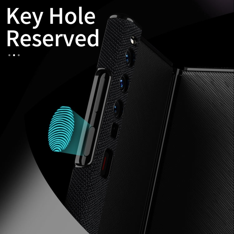 For Huawei Mate Xs 2 Ultra-thin Frame Paste Leather Shockproof Phone Case(White) - Huawei Cases by PMC TechLife | Online Shopping South Africa | PMC TechLife | Buy Now Pay Later Mobicred