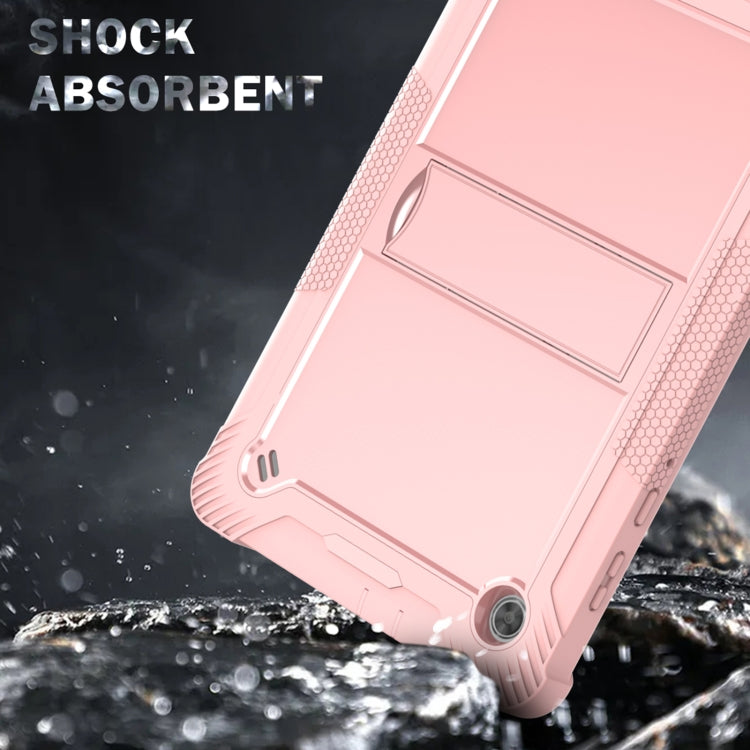 For Lenovo Tab M10 Plus X606 10.3 inch Silicone + PC Holder Shockproof Tablet Case(Rose Gold) - Lenovo by PMC TechLife | Online Shopping South Africa | PMC TechLife | Buy Now Pay Later Mobicred