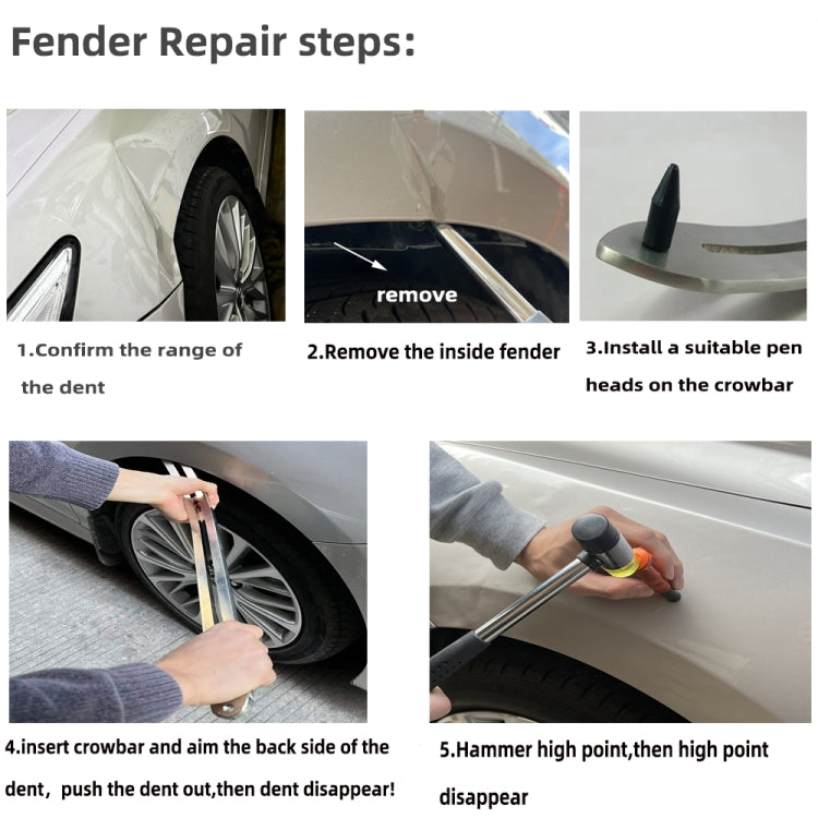 N6 96 in 1 Car Paintless Dent Removal Fender Damage Repair Puller Lifter, Plug Type:UK Plug - Sheet Metal Tools by PMC TechLife | Online Shopping South Africa | PMC TechLife | Buy Now Pay Later Mobicred