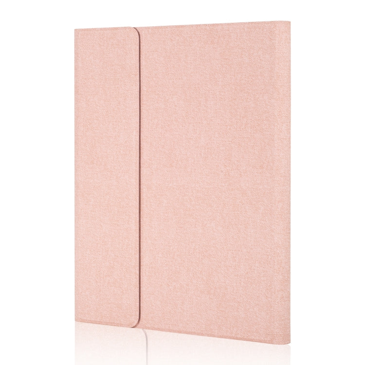 RK11 Cloth Texture Detachable Magnetic Bluetooth Keyboard Horizontal Flip Leather Tablet Case for iPad Pro 11 2020 / 2018 with Holder & Pen Slot(Rose Gold) - free shipping - PMC TechLife - Order now!