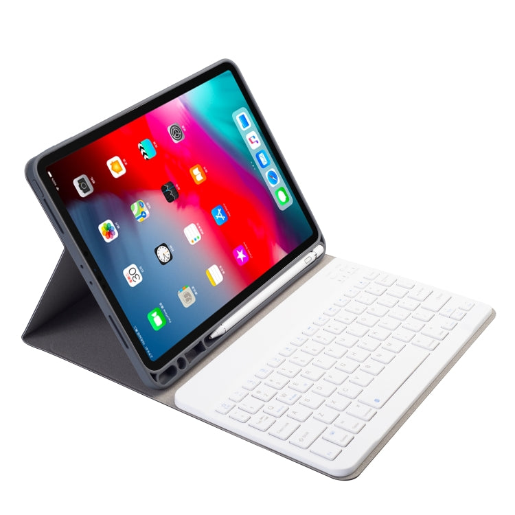 RK11 Cloth Texture Detachable Magnetic Bluetooth Keyboard Horizontal Flip Leather Tablet Case for iPad Pro 11 2020 / 2018 with Holder & Pen Slot(Rose Gold) - free shipping - PMC TechLife - Order now!