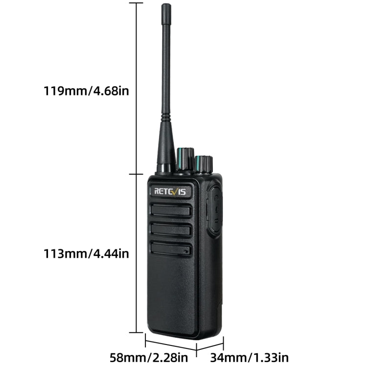 1 Pair RETEVIS RB29 FRS Free-license Two Way Radio Walkie Talkie(Black) - free shipping - PMC TechLife - Order now!