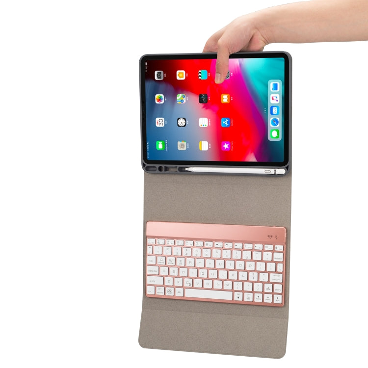 RK11A Backlight TPU Multi Color Light Bluetooth Keyboard Horizontal Flip Leather Tablet Case for iPad Pro 11 2020 / 2018 with Holder & Pen Slot(Red) - free shipping - PMC TechLife - Order now!