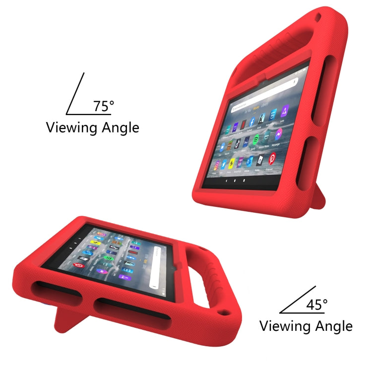 For Amazon Fire 7 2022 Handle EVA Shockproof Tablet Case with Triangle Holder(Red) - Amazon by PMC TechLife | Online Shopping South Africa | PMC TechLife | Buy Now Pay Later Mobicred