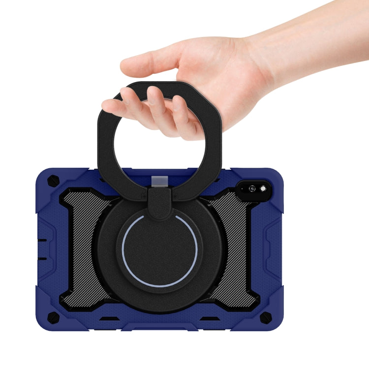 For Huawei MatePad 10.4 Armor Contrast Color Silicone + PC Tablet Case(Navy Blue) - Huawei by PMC TechLife | Online Shopping South Africa | PMC TechLife | Buy Now Pay Later Mobicred