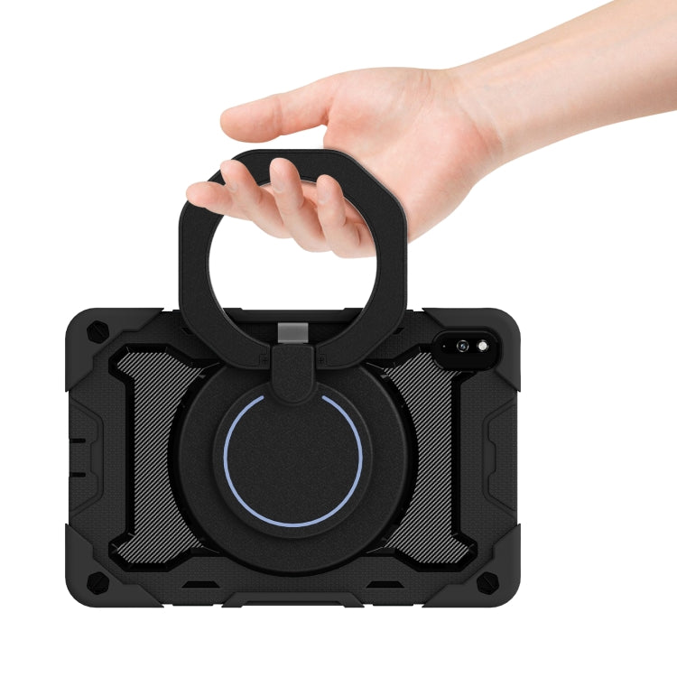 For Huawei MatePad 10.4 Armor Contrast Color Silicone + PC Tablet Case(Black) - Huawei by PMC TechLife | Online Shopping South Africa | PMC TechLife | Buy Now Pay Later Mobicred