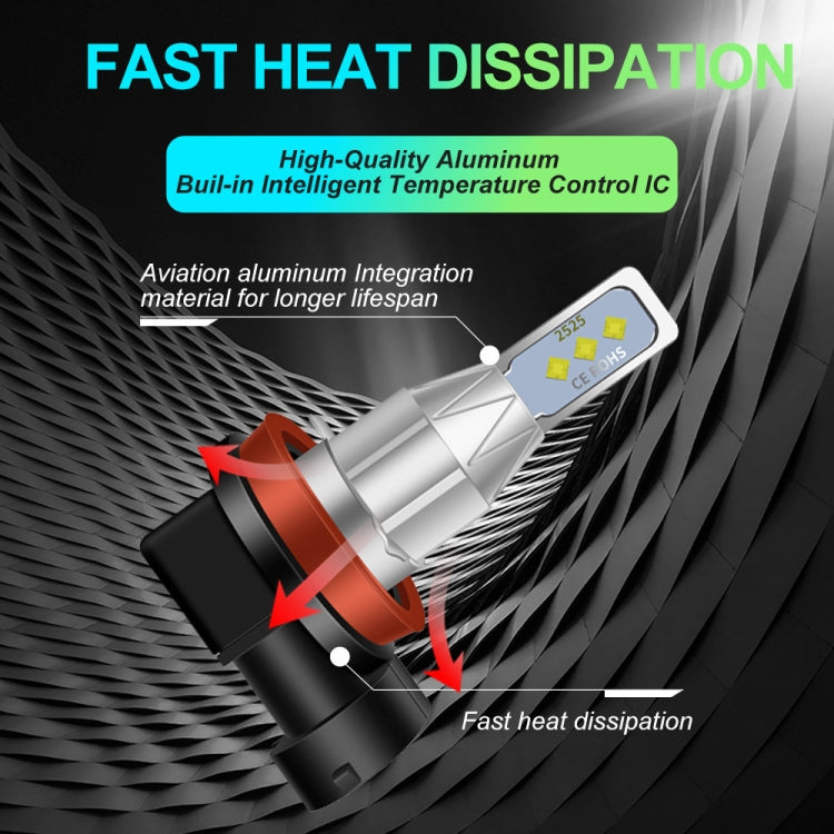 1 Pair 880 DC 12V-24V 12W 1800LM Car LED Fog Light(Yellow Light) - Fog / Driving Lights by PMC TechLife | Online Shopping South Africa | PMC TechLife | Buy Now Pay Later Mobicred