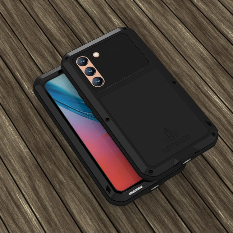 For Samsung Galaxy S22  LOVE MEI Metal Shockproof Waterproof Dustproof Protective Phone Case with Glass(Army Green) - Galaxy S22 5G Cases by LOVE MEI | Online Shopping South Africa | PMC TechLife | Buy Now Pay Later Mobicred