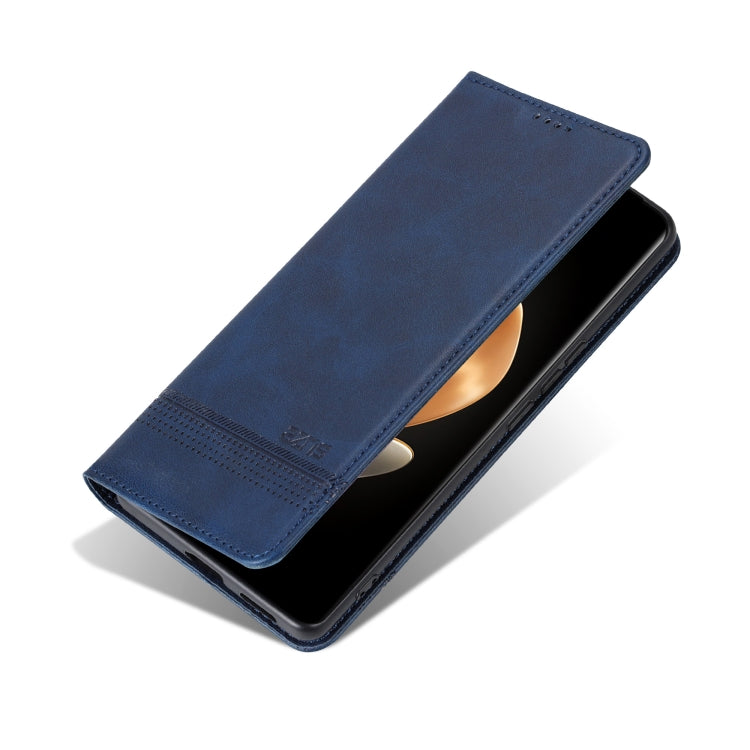 For vivo X100 Ultra AZNS Magnetic Calf Texture Leather Phone Case(Dark Blu) - free shipping - PMC Jewellery - Order now!