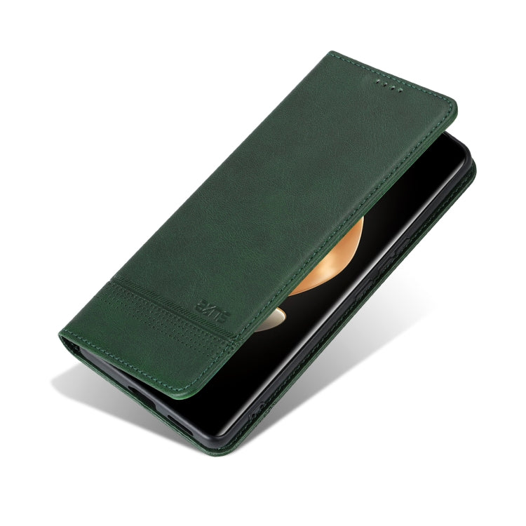 For vivo X100 Ultra AZNS Magnetic Calf Texture Leather Phone Case(Dark Green) - free shipping - PMC Jewellery - Order now!