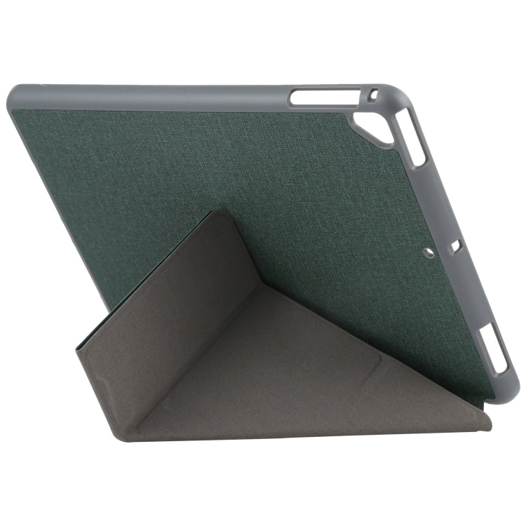 Mutural King Kong Series Deformation Holder Leather Tablet Case For iPad 9.7 2018 / 2017(Green) - free shipping - PMC TechLife - Order now!