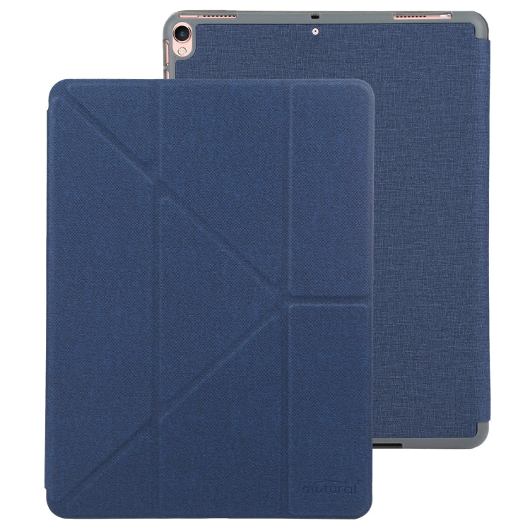 Mutural King Kong Series Deformation Holder Leather Tablet Case For iPad Pro 10.5 2019 / 2017(Blue) - free shipping - PMC TechLife - Order now!