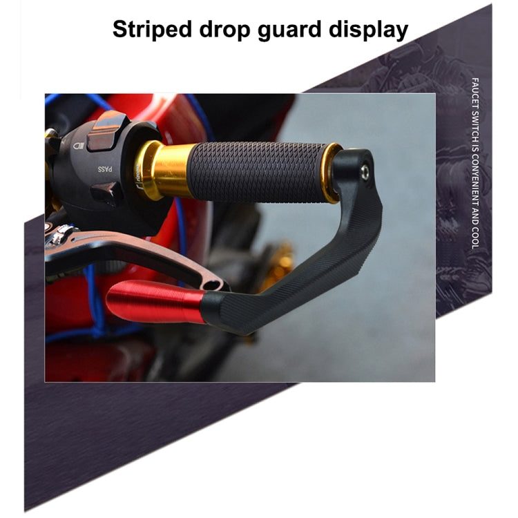 2 PCS Motorcycle Modification Accessories Striped Horn Shape Gear Brake Clutch Handbrake(Red) - Motorbike Brakes by PMC TechLife | Online Shopping South Africa | PMC TechLife | Buy Now Pay Later Mobicred