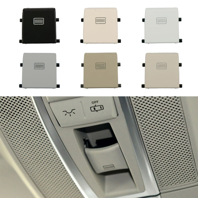 Car Dome Light Button Sunroof Window Switch Button for Mercedes-Benz W166 / W292 2012-, Left Driving, Style:Flat(Mercerized Beige) - Car Switches by PMC TechLife | Online Shopping South Africa | PMC TechLife | Buy Now Pay Later Mobicred