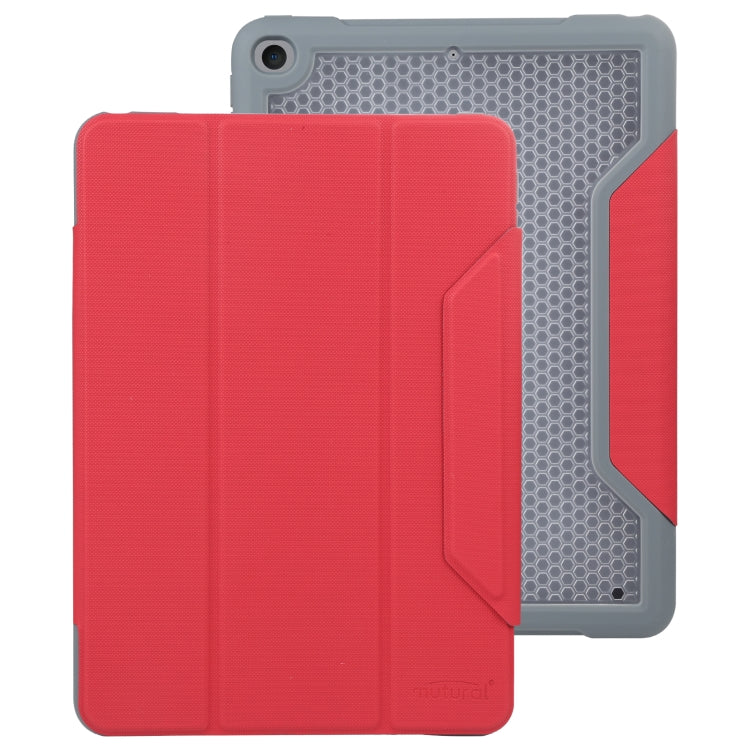 For iPad 10.2 / iPad Pro 10.5 Mutural Yagao Series PC Horizontal Flip Leather Tablet Case(Red) - free shipping - PMC TechLife - Order now!