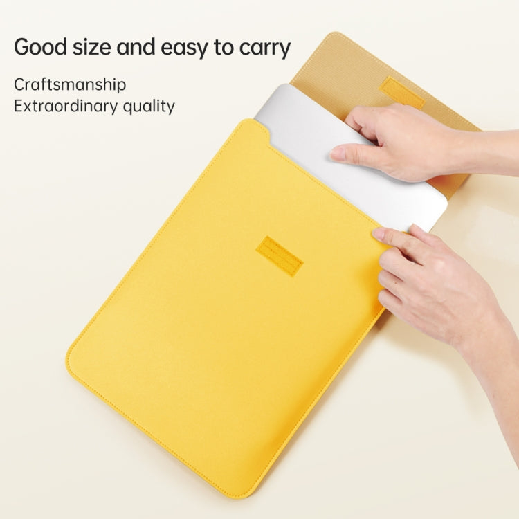 4 in 1 Lightweight and Portable Leather Computer Bag, Size:11/12 inches(Grey) - 12.1 inch by PMC TechLife | Online Shopping South Africa | PMC TechLife | Buy Now Pay Later Mobicred