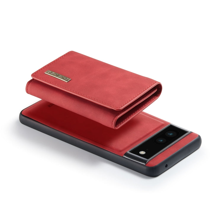 For Google Pixel 6A DG.MING M1 Series 3-Fold Multi Card Wallet + Magnetic Phone Case(Red) - free shipping - PMC TechLife - Order now!