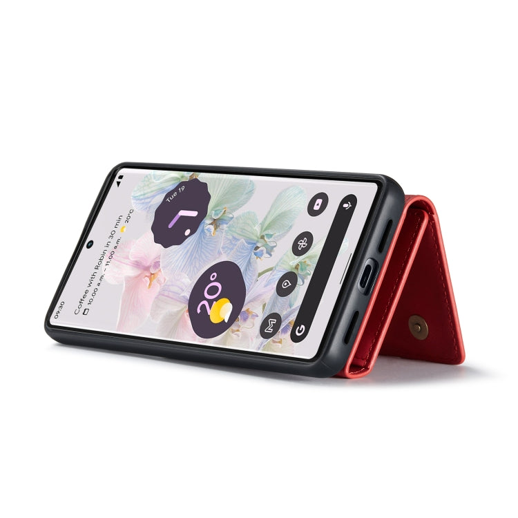 For Google Pixel 7 Pro 5G DG.MING M1 Series 3-Fold Multi Card Wallet + Magnetic Phone Case(Red) - free shipping - PMC TechLife - Order now!
