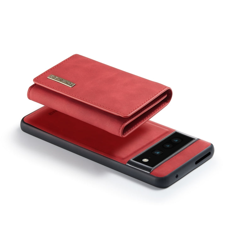 For Google Pixel 7 Pro 5G DG.MING M1 Series 3-Fold Multi Card Wallet + Magnetic Phone Case(Red) - free shipping - PMC TechLife - Order now!