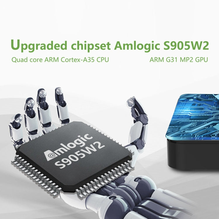 Tanix W2 Amlogic S905 Quad Core Smart TV Set Top Box, RAM:4G+32G With Dual Wifi/BT(UK Plug) - Amlogic S905 by PMC TechLife | Online Shopping South Africa | PMC TechLife | Buy Now Pay Later Mobicred