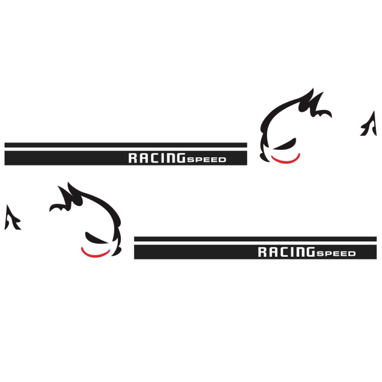 2 PCS/Set D-49 Evil Rabbit Pattern Car Modified Decorative Sticker(Black+Red) - free shipping - PMC TechLife - Order now!