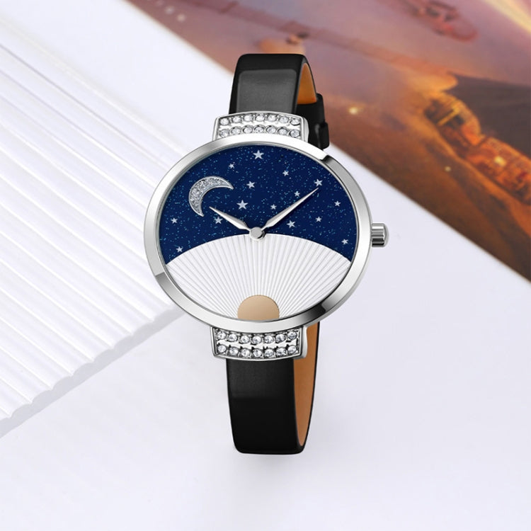 SKMEI 9279 Stainless Steel Buckle Genuine Leather Strap Waterproof Quartz Watch(Red) - free shipping - PMC TechLife - Order now!