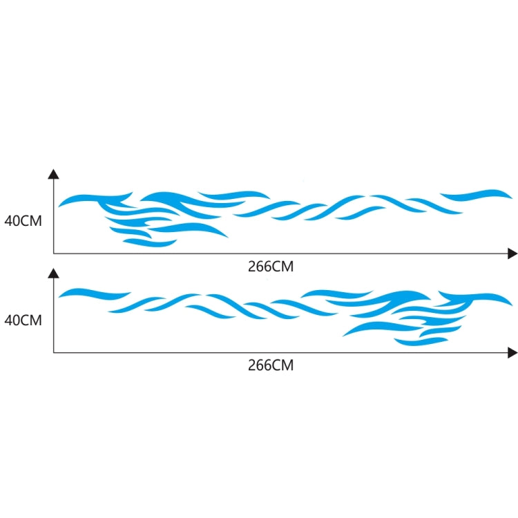 2 PCS/Set D-369 Totem Pattern Car Decorative Sticker(Blue) - Decorative Sticker by PMC TechLife | Online Shopping South Africa | PMC TechLife | Buy Now Pay Later Mobicred