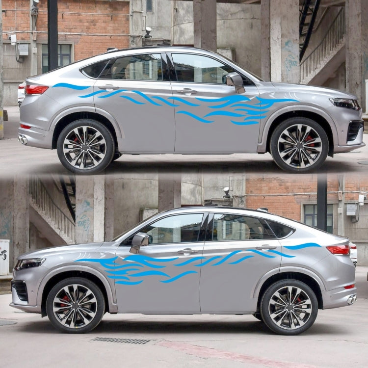 2 PCS/Set D-369 Totem Pattern Car Decorative Sticker(Blue) - Decorative Sticker by PMC TechLife | Online Shopping South Africa | PMC TechLife | Buy Now Pay Later Mobicred