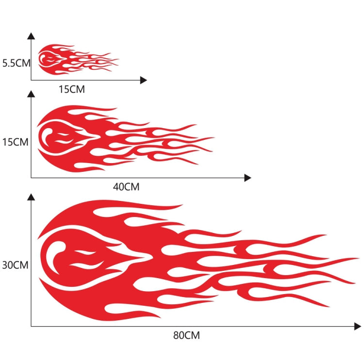 D-451 Car Modified Side Door Front Rear Bumpers Rearview Mirror Decorative Sticker(Red) - Decorative Sticker by PMC TechLife | Online Shopping South Africa | PMC TechLife | Buy Now Pay Later Mobicred