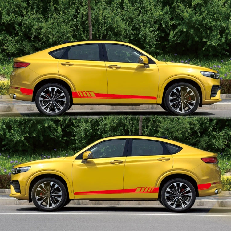 2 PCS/Set D-608 Stripe Pattern Car Modified Decorative Sticker(Red) - Decorative Sticker by PMC Jewellery | Online Shopping South Africa | PMC Jewellery | Buy Now Pay Later Mobicred
