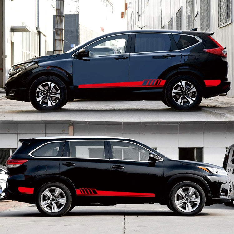 2 PCS/Set D-608 Stripe Pattern Car Modified Decorative Sticker(Red) - Decorative Sticker by PMC Jewellery | Online Shopping South Africa | PMC Jewellery | Buy Now Pay Later Mobicred