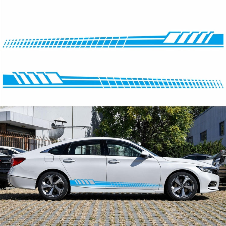 2 PCS/Set D-707 Striped Totem Pattern Car Modified Decorative Sticker(Blue) - Decorative Sticker by PMC TechLife | Online Shopping South Africa | PMC TechLife | Buy Now Pay Later Mobicred