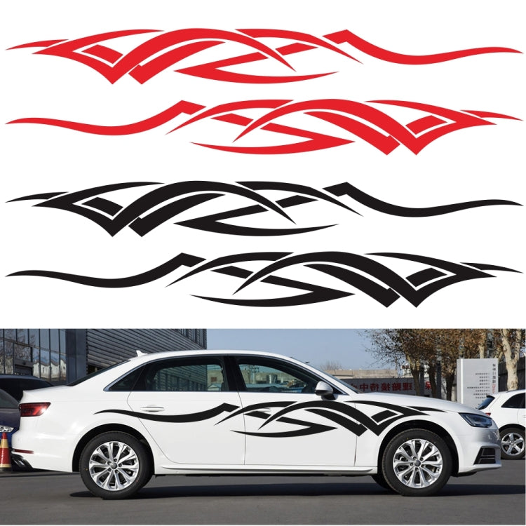 2 PCS/Set D-731 Totem Pattern Car Modified Decorative Sticker(White) - Decorative Sticker by PMC TechLife | Online Shopping South Africa | PMC TechLife | Buy Now Pay Later Mobicred