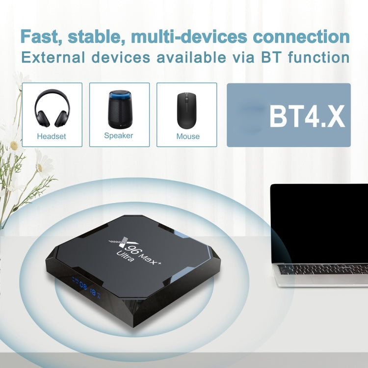 X96 Max+ Ultra 4GB+64GB Amlogic S905X4 8K Smart TV BOX Android 11.0 Media Player, Plug Type:US Plug - Others by PMC TechLife | Online Shopping South Africa | PMC TechLife | Buy Now Pay Later Mobicred