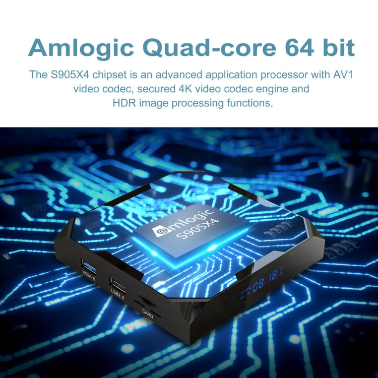 X96 Max+ Ultra 4GB+64GB Amlogic S905X4 8K Smart TV BOX Android 11.0 Media Player, Plug Type:UK Plug - Others by PMC TechLife | Online Shopping South Africa | PMC TechLife | Buy Now Pay Later Mobicred