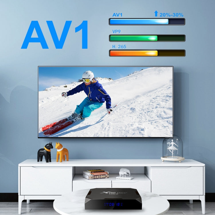 X96 Max+ Ultra 4GB+64GB Amlogic S905X4 8K Smart TV BOX Android 11.0 Media Player, Plug Type:UK Plug - Others by PMC TechLife | Online Shopping South Africa | PMC TechLife | Buy Now Pay Later Mobicred