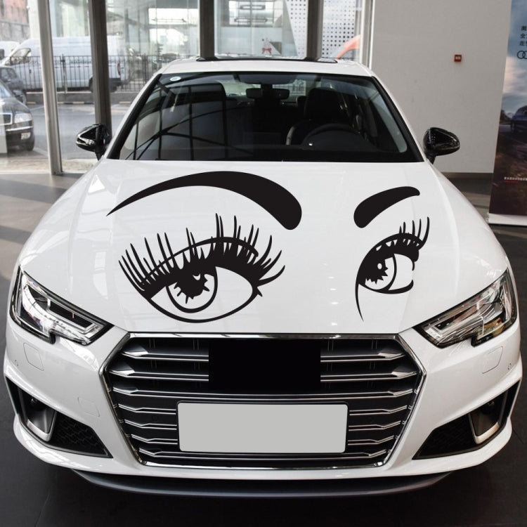 D-821 Beauty Eyes Pattern Car Modified Decorative Sticker(Black) - Decorative Sticker by PMC TechLife | Online Shopping South Africa | PMC TechLife | Buy Now Pay Later Mobicred