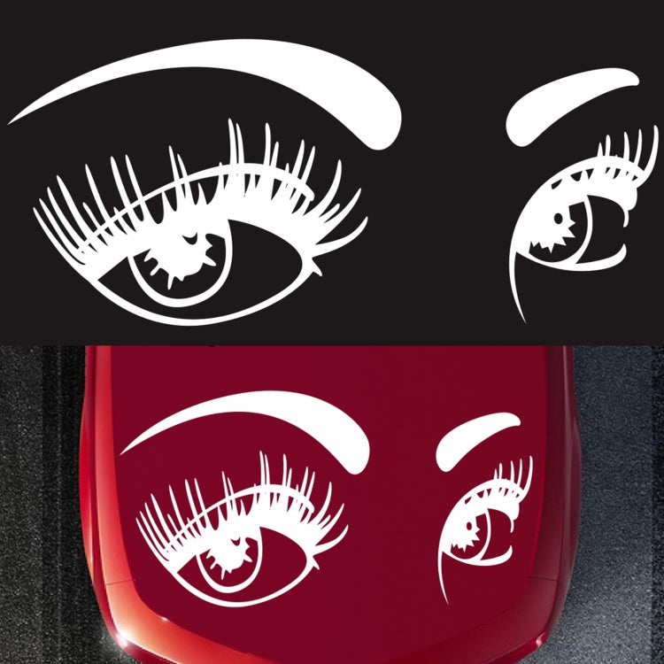 D-821 Beauty Eyes Pattern Car Modified Decorative Sticker(White) - Decorative Sticker by PMC TechLife | Online Shopping South Africa | PMC TechLife | Buy Now Pay Later Mobicred