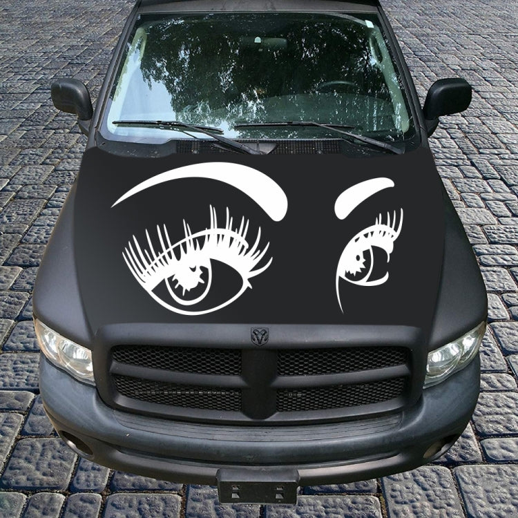 D-821 Beauty Eyes Pattern Car Modified Decorative Sticker(White) - Decorative Sticker by PMC TechLife | Online Shopping South Africa | PMC TechLife | Buy Now Pay Later Mobicred