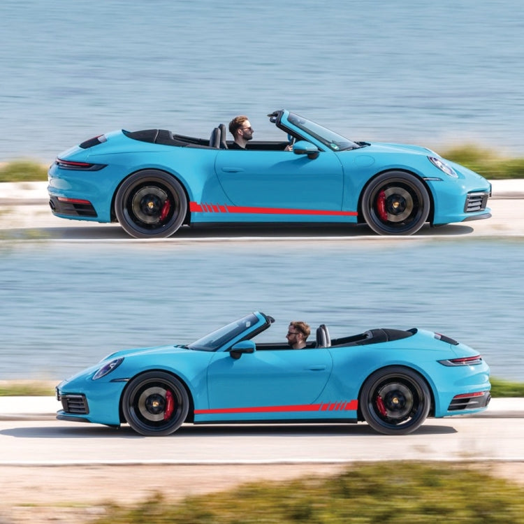 2 PCS/Set D-854 Stripe Pattern Car Modified Decorative Sticker(Red) - Decorative Sticker by PMC Jewellery | Online Shopping South Africa | PMC Jewellery | Buy Now Pay Later Mobicred