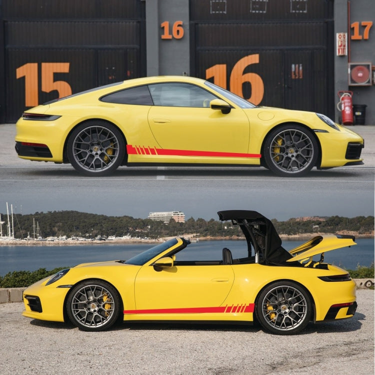 2 PCS/Set D-854 Stripe Pattern Car Modified Decorative Sticker(Red) - Decorative Sticker by PMC Jewellery | Online Shopping South Africa | PMC Jewellery | Buy Now Pay Later Mobicred