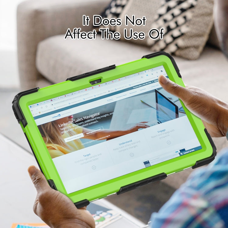 For Lenovo Tab M10 Plus 10.6 3rd Gen 2022 Silicone + PC Tablet Case(Yellow Green + Black) - Lenovo by PMC TechLife | Online Shopping South Africa | PMC TechLife | Buy Now Pay Later Mobicred