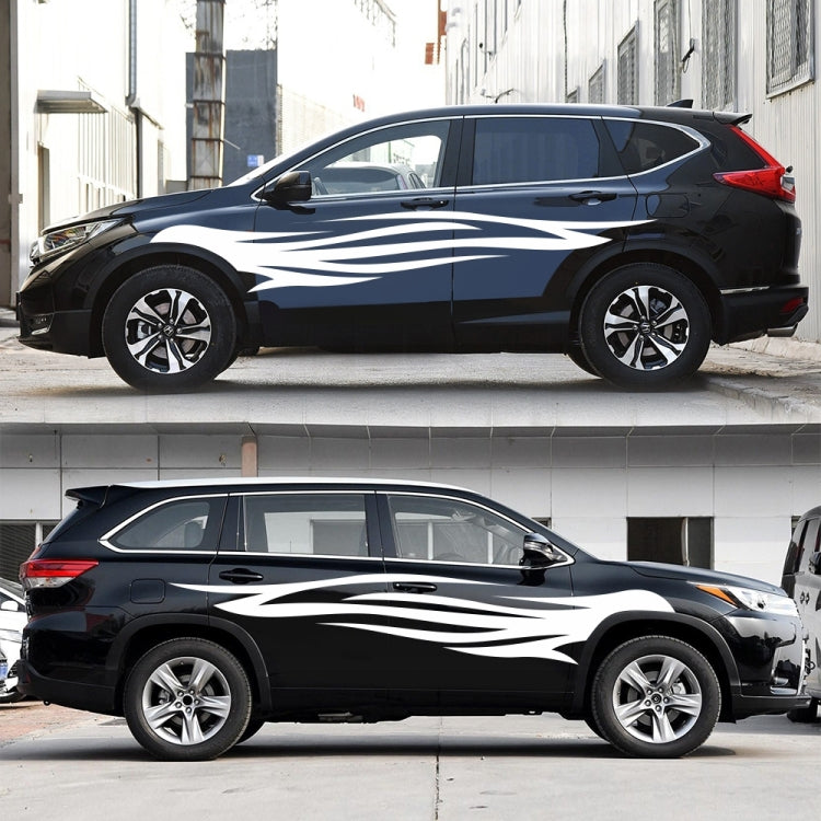 2 PCS/Set D-926 Fire Totem Pattern Car Modified Decorative Sticker(White) - Decorative Sticker by PMC TechLife | Online Shopping South Africa | PMC TechLife | Buy Now Pay Later Mobicred