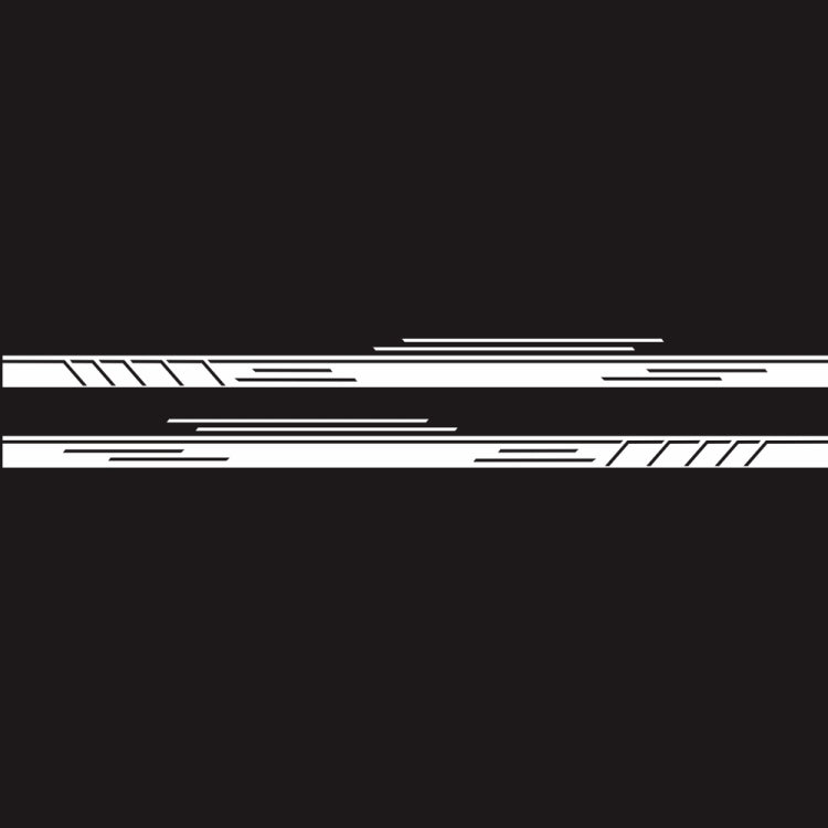 2 PCS/Set D-932 Stripe Pattern Car Modified Decorative Sticker(White) - Decorative Sticker by PMC TechLife | Online Shopping South Africa | PMC TechLife | Buy Now Pay Later Mobicred