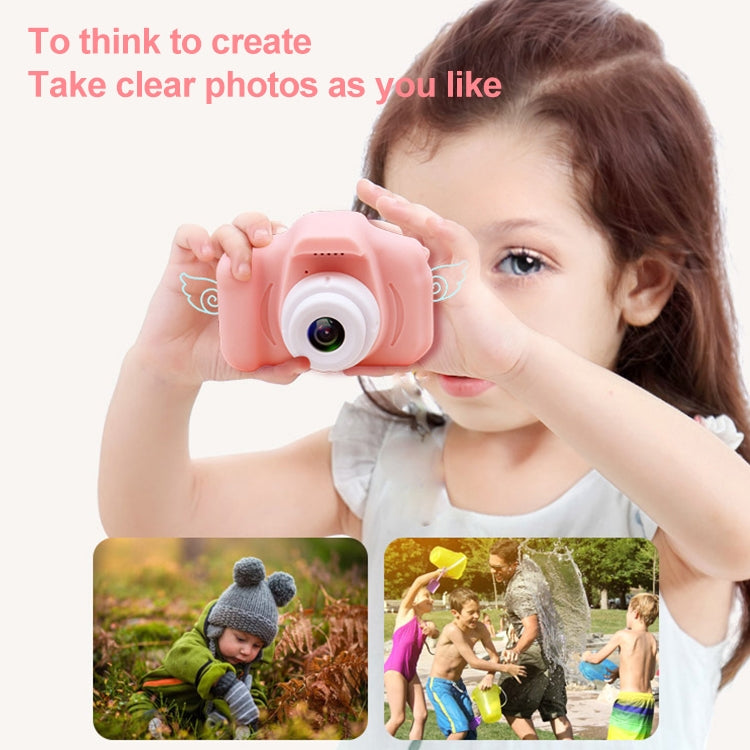 X2S 2.0 Inch LCD Screen Mini Children Camera Digital Camera, For:800W+32G Memory Card+Card Reader+Cartoon Sticker(Pink) - Children Cameras by PMC TechLife | Online Shopping South Africa | PMC TechLife | Buy Now Pay Later Mobicred