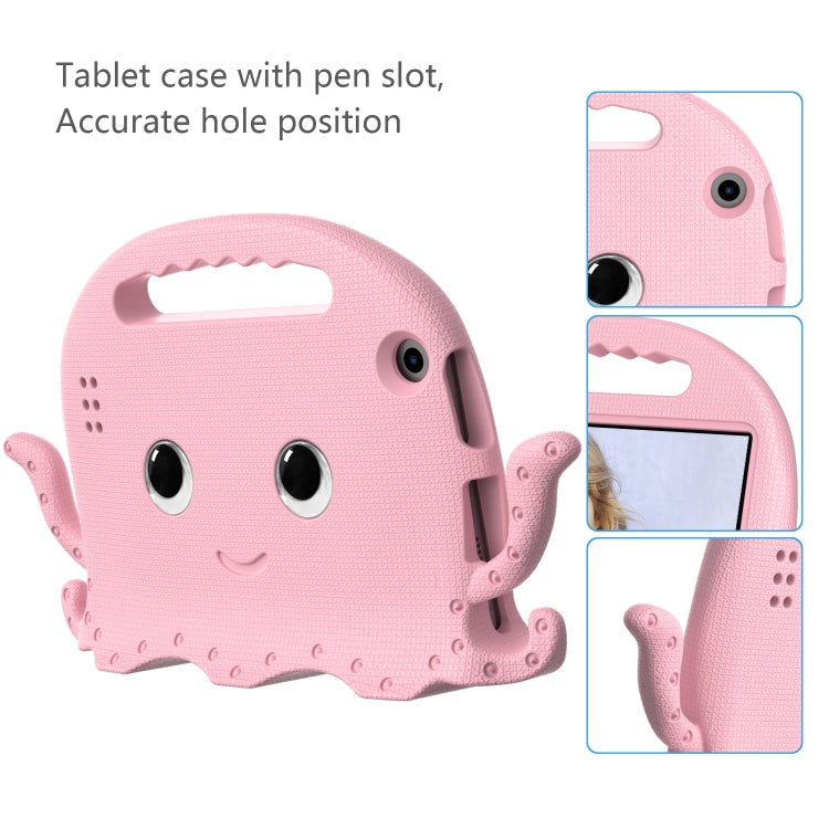 For Amazon Kindle Fire HD 7 2019 / 2017 / 2015 Octopus EVA Shockproof Tablet Case with Screen Film & Shoulder Strap(Pink) - Amazon by PMC TechLife | Online Shopping South Africa | PMC TechLife | Buy Now Pay Later Mobicred