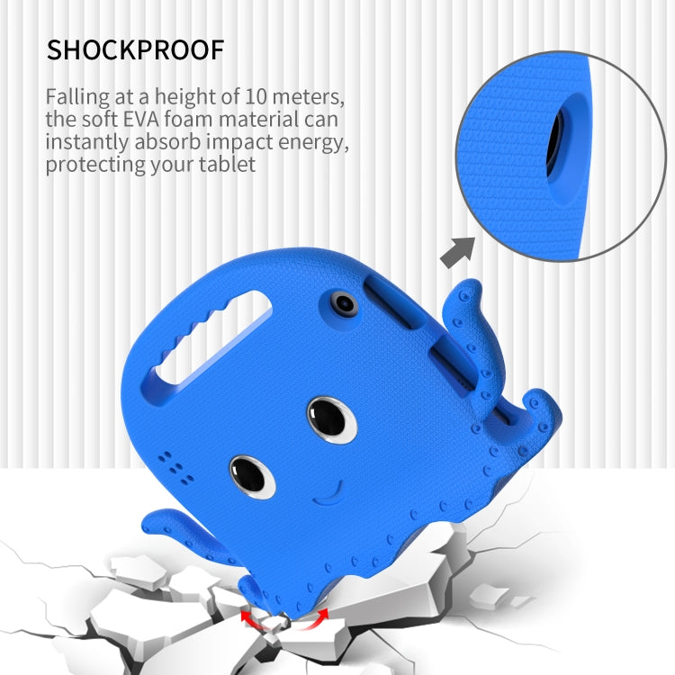 For Amazon Kindle Fire HD 7 2019 / 2017 / 2015 Octopus EVA Shockproof Tablet Case with Screen Film & Shoulder Strap(Blue) - Amazon by PMC TechLife | Online Shopping South Africa | PMC TechLife | Buy Now Pay Later Mobicred