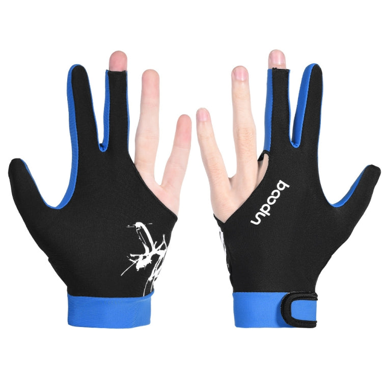 BOODUN M050912 Thin Breathable Men and Women Billiards Three Finger Single Gloves, Size:L(Navy Blue) - free shipping - PMC TechLife - Order now!