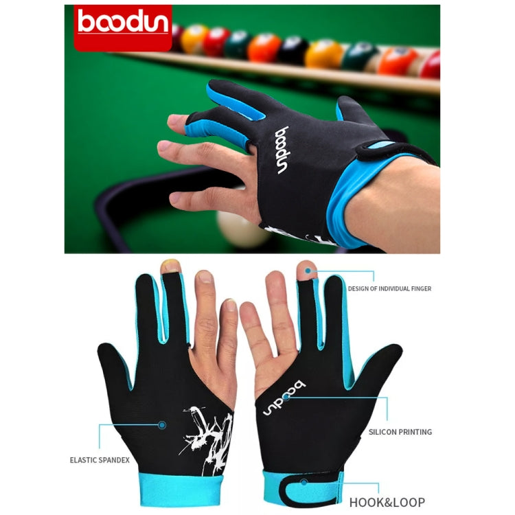 BOODUN M050912 Thin Breathable Men and Women Billiards Three Finger Single Gloves, Size:L(Rose Red) - free shipping - PMC TechLife - Order now!