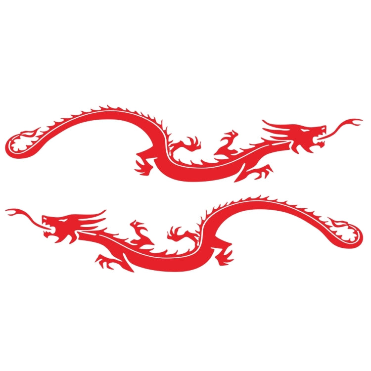2 PCS/Set D-965 Dragon Pattern Car Modified Decorative Sticker(Red) - Decorative Sticker by PMC TechLife | Online Shopping South Africa | PMC TechLife | Buy Now Pay Later Mobicred